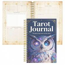 A5 Spiral Bound Tarot Journal - 106 Pages With Card Spread Lists, Moon Phase Tracker, Mystical Insights And Spiritual Growth Notes - A5 - View 9