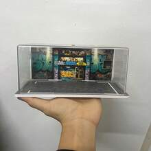 1:64 Scale Garage Miniature Scene Model, Acrylic Dust-Proof Display Case For DIY Assembly Parking Lot (Excluding Car Models) - متعدد الألوان - مشاهدة 9