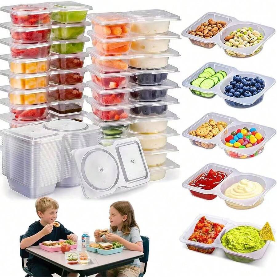 6/12pcs Snack Containers, Reusable Snack Containers With Lids, Snack ...