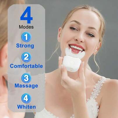 U-Shaped Electric Toothbrush, 360-Degree Full Cleaning Electric Toothbrush For Adults, Silicone Brush Head, New Brushing Method Without Manual Brushing, U-Shaped Electric Toothbrush 300mAh