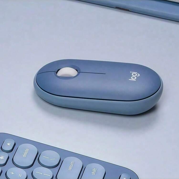 Logitech Wireless Mouse, Ultra-Thin Portable, Bluetooth/USB Dual Mode Connection, Suitable For Office & Laptop, Dopamine Color Scheme, Silent Click - View 9