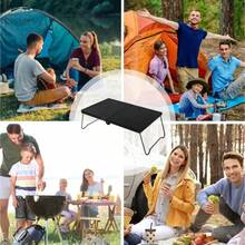 Mesa plegable de aleación de aluminio ligera, escritorio de picnic compacto para exteriores, mesa de café plegable, suministros de camping, pesca y senderismo - Multicolor - Ver 9