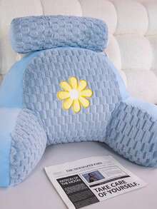 Almohada lumbar con patrón floral lindo, cojín de apoyo suave, decoración del hogar cómoda, regalo perfecto para trabajadores de oficina - Multicolor - Ver 8