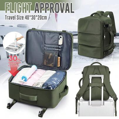 Ba lô du lịch nén chân không dung tích lớn | Được thiết kế cho leo núi và công tác, bao gồm bơm tay hiệu quả và túi hút chân không trong suốt, đáp ứng kích thước tiêu chuẩn hàng không 15.75*11.81*7.87 inch, có thể gấp gọn, nhẹ, lớp lót nylon.