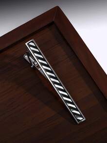 Men's Tie Clip, Classic Silver Tie Clip Set, Premium Gift Box Packaging - Silver - View 8