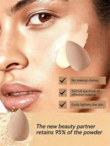 20件套化妆海绵套装，包含迷你粉扑、三角粉扑、水滴形粉扑和清洁挂绳，防止粉底晕染，轻松均匀上妆，方便旅行携带。 - 彩色 - 查看 4