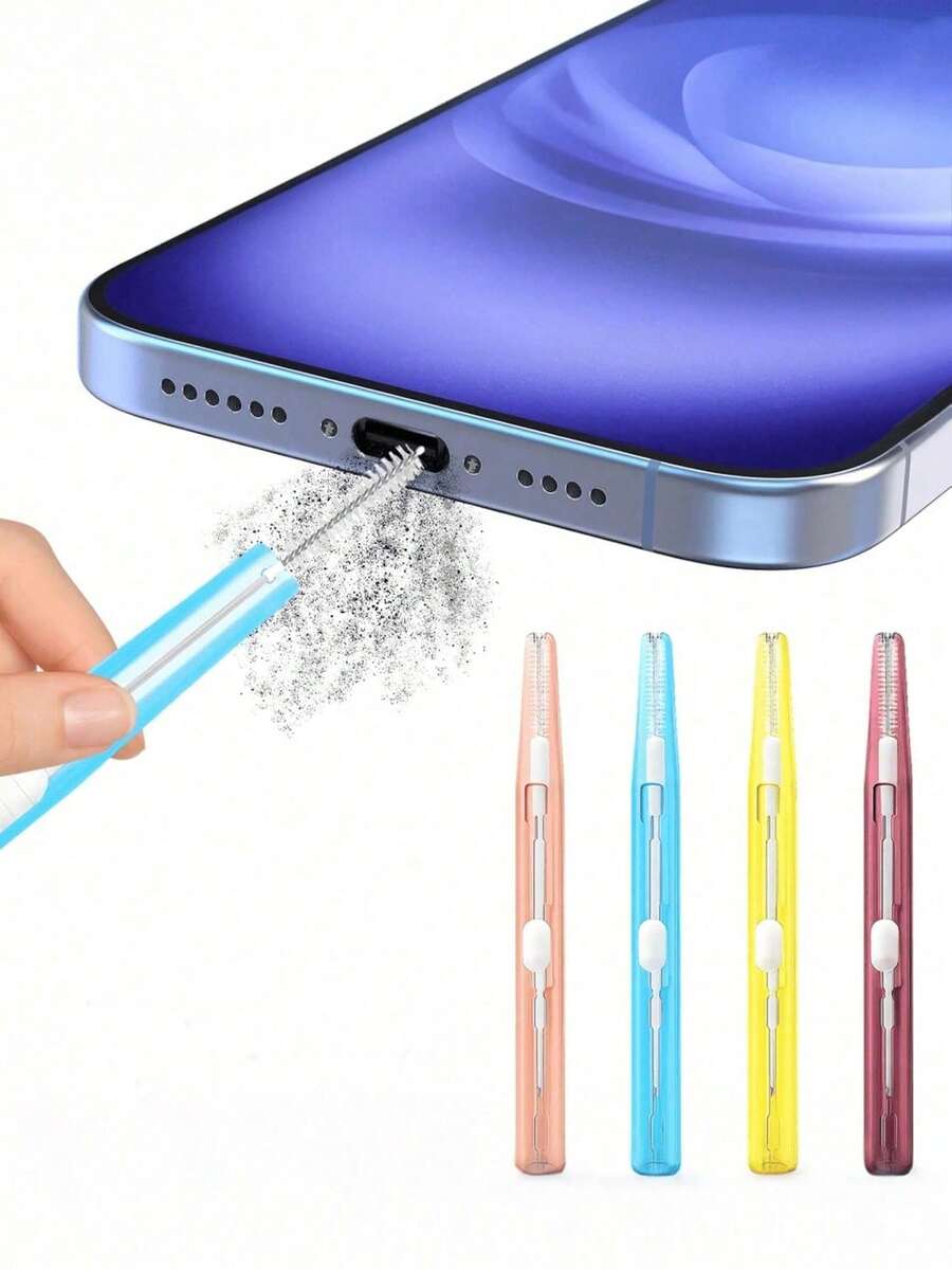 Charging Port & Phone Cleaning Kit, Includes Mini Anti-Clogging Brush And Dual-Head Hook Cleaning Tools. Suitable For Smartphones, Tablets, Earphones And Charging Ports. Compact And Portable Device Maintenance Set.