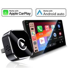 2025款有线转无线CarPlay适配器，二合一迷你智能盒，即插即用，支持无线Android Auto车载连接，适用于原车有线CarPlay和有线Android Auto。 - A - 查看 2