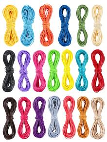 20 Colors Bracelet Cord, 10m Each Color Silk Beading Cord Bracelet String Cord For Jewelry Making, Necklace String Macrame Lanyard String, DIY Bracelets Necklace Jewelry Making - Waxed Thread/rope - View 1