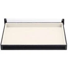 5 Large Jewelry Trays In Velvet Faux Leather (33x22cm) With Cover - 冰 - 查看 2
