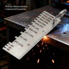 Thước đo độ dày 3 trong 1 độ chính xác cao, thước đo dây AWG bằng thép không gỉ, dụng cụ kiểm tra mối hàn cho hệ thống điện, hàn, đo lường cơ khí và các dự án tự làm tại nhà. - thước đo độ dày - Xem 1