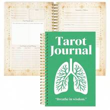 A5螺旋装订塔罗牌日记本 - 106页，包含牌面解读、5.8x8.5英寸防水封面、月相追踪和灵性洞察，适合女性使用。 - A5 - 查看 18
