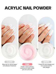 COSCELIA Complete Acrylic Nail Kit With UV Lamp & Nail Drill For Salon & Home DIY Manicure Nail Art Kit With Acrylic Powder - Multicolor - View 3