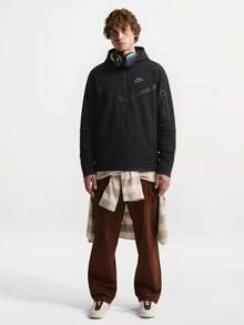 Nike Sportswear Tech Fleece NSW Zip-Up Hooded Jacket/Sweatshirt, Spring Men's, Black - Black - View 10