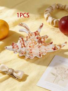1 chiếc kẹp tóc hình vỏ sò 3D sống động như thật, kiểu dáng càng cua biển, thích hợp cho kiểu tóc búi cao, sử dụng hàng ngày, đi biển, dự tiệc hoặc làm quà tặng. - Nhiều màu - Xem 4