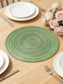 1/4/6pcs Bohemian Style Minimalist Placemats, Suitable For Weddings, Parties, Country Gatherings, Picnics, Outdoor Dining, Birthday Banquets, Dining Table Decor - Multicolor - View 8