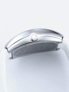Men's Starry Sky Barrel Luxury Watch With Silicone Strap - Apricot - View 7