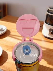 1pc Silicone Beverage Bottle Cap Cover, Reusable Drink Can Lid, Leak-Proof Soda/Beer/Juice Can Protector - Multicolor - View 6