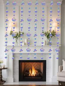 2/1pc Under The Sea Party Hanging Decorations, Ocean Banner With Streamers,Featuring Mermaids, And Seashell Elements. Suitable For Valentine's Day, Wedding Decorations, Party Decorations, Home Decor, Graduation Celebrations - A - View 3