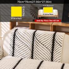 1 chiếc đệm sofa nhung gợn sóng dệt jacquard chống bám bẩn, chống trượt, chống mài mòn, thân thiện với thú cưng và chống bám bẩn, phù hợp cho phòng khách và phòng ngủ quanh năm, có thể giặt máy. - gợn sóng - Xem 19