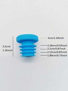 1/2/3/5/10 nút đậy rượu bằng silicon tái sử dụng, thích hợp cho rượu vang, bia, sâm panh và các loại chai khác, có thể rửa bằng máy rửa chén, giúp giữ rượu luôn tươi ngon. - Nhiều màu - Xem 2