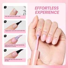Beetles Nude Gel Nail Polish Set - 6 Colors Nude Pink Brown Neutral Jelly Gel Polish Kit - 6 Colors Romantic Shimmer - 查看 5