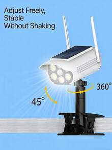 4/2/1pc Solar-Powered Human-Sensing Clip-On Surveillance Lamp - No Installation Required. 66 LEDs, IP65 Rating, 1500mAh Capacity. Dual Charging Via Solar And Type-C Ports. Suitable For Use In Home Gardens, Courtyards, Roads, Doorways, Etc. - Multicolor - View 6
