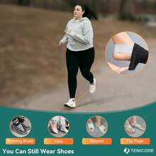 Tech Love 1 Pair Corrector Bunion  Toe Separator For Women Men, Toe Separator In Shoes With Gel Cushion Pads For Big Toe, Adjustable Toe Separator Sleeves With 4 PCS Fixing Plates Day Night(Medium) - Light Grey - View 5
