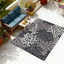 Vigorous  And Bright Colors Retro Mandala Tropical Rainforest Flowers Pattern Flannel Material Area Rug, Outdoor Carpet , 2D Digital Printing , Non-Slip Rubber Bottom, Multiple Sizes Available. Suitable For All Seasons, Washable, Machine Washable, Comfortable, Unique, As Birthday Gifts, Household Items, Wedding Items, Souvenirs, Home Decoration, Daily Life, Office Decoration, Birthday, Anniversary, Valentine's Day, Thanksgiving, Graduation Season, Christmas, Halloween, Mother's Day, Father's Day, Wedding, New Year Gift Decoration. Suitable For Shopping Centers, Restaurants, Kitchens, Bathrooms, Party, Game Room,Living Rooms, Bedrooms, Corridors, Balconies, Outdoor Doors, Door Mats, Entrance Mats, Non-Slip Mats, Offices, Cafes,  Yards, Rv Camping & Picnics,Piano Room Floor Decoration Rug.Suitable For Him, Her, Family Members, Boyfriend, Girlfriend, Father, Family Members, Mother, Lover, Daughter, Son, Grandfather, Grandmother, Teacher, Doctor, Nurse, Friend, Classmate, Pet. - 多色4 - 查看 5