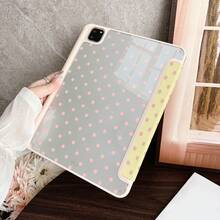 Ốp bảo vệ máy tính bảng chấm bi vàng và hồng, 1 chiếc, có khe đựng bút chì, tương thích với iPad 10.9/10.2/Air 5/Pro 11/10/9.7/Air 2/(thế hệ thứ 7)/(thế hệ thứ 8)/Air 4/5/Pro 11/10 10.9 inch phiên bản 2022, chức năng ngủ/thức thông minh, phụ kiện máy tính bảng thời trang, tương thích với 5/5PR/6/6PRO/7/7PRO/Galaxy Tab S10+/S9/A9, quà tặng văn phòng. - Nhiều màu - Xem 7