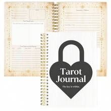 A5 Spiral Bound Tarot Journal - 106 Pages With Card Spread Lists, Moon Phase Tracker, Mystical Insights And Spiritual Growth Notes - A5 - View 13