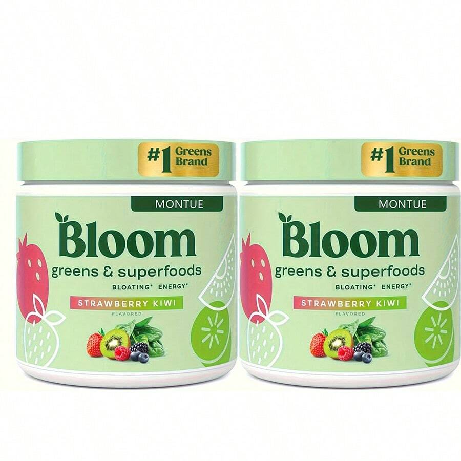 2 piezas Florverduras de nutrición y superalimentos en polvo para la salud digestiva, verduras en polvo, enzimas digestivas, probióticos, espirulina, Clorella para hinchazón y apoyo intestinal, jugo verde, 30 SVG