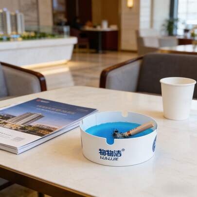 25/50个装泡沫烟灰缸，水性防异味烟灰缸，适用于酒店、网吧、KTV、商业和家庭室内吸烟场所，易于清洁