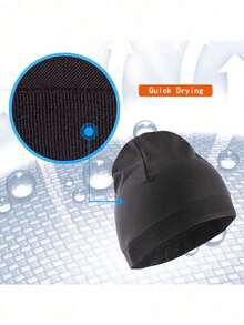 Synaworld Brand Embroidered Pullover Beanie Hat, Popular Street Hip Hop Skull Cap, Vintage Knit Hat Winter Clothing - 白色 - 查看 4