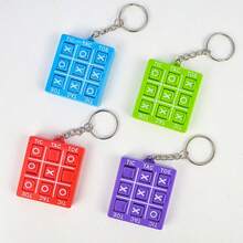 2026 Portable Tic Tac Toe Rotating Keychain Pendant, XO Battle, Mini Gift, Interactive Social Toy (Random Color) - Multicolor - View 6