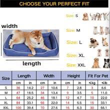 wuyingongfang 1 chiếc đệm nằm cho thú cưng bằng vải Oxford dày, chống bẩn, có thể tháo rời và giặt được, chống cắn, chống thấm nước, mềm mại và thoải mái, phù hợp cho chó và mèo nhỏ/vừa/lớn, dùng được quanh năm. - Màu xanh lam - Xem 11