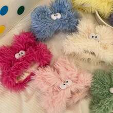 1pc Women's Soft Warm Fleece Headband With Cute Bow Animal Design Beach Accessories Summer Outfits - Multicolor - View 4