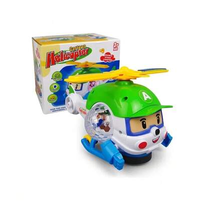 Helicóptero Brinquedo Infantil Bate Volta Com Luz E Som Led