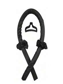 Bộ dụng cụ tạo kiểu tóc khi ngủ 10 món, bao gồm 1 máy uốn tóc và 1 vỏ gối lụa, bộ chăm sóc tóc và da thiết yếu dành cho phụ nữ, uốn tóc không cần nhiệt, uốn tóc qua đêm, 1 mặt nạ ngủ mềm mại, 1 mũ ngủ lụa, bộ dụng cụ chăm sóc giấc ngủ thiết yếu - màu đen - Xem 11