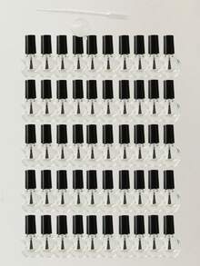 5个/10个/20个/30个/50个装方形透明玻璃可填充指甲油瓶，容量分别为3毫升/5毫升/7毫升/8毫升/10毫升/12毫升/15毫升，便携式美甲样品瓶，带刷子 - 查看 22