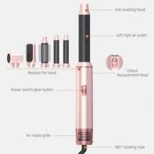 The 2026 6-In-1 Hot Air Curling Brush Set Offers Multiple Functions, Suitable For Blow-Drying, Straightening, And Curling (50°C/78°C/105°C), Providing Powerful Performance While Saving Time And Effort. Its Portable Design Makes It Ideal For Travel. - US A Type Plug(110-127V) - View 7