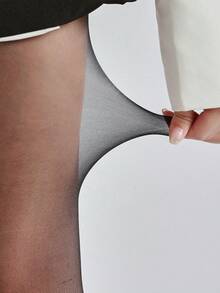 2 chiếc quần tất họa tiết tôm cho nữ, thiết kế đường may sau kiểu Pháp cổ điển, họa tiết tôm đen kinh điển, quần tất chống xước, vải mật độ cao bền chắc, độ co giãn cao, thiết kế ôm sát. - Nhiều màu - Xem 2