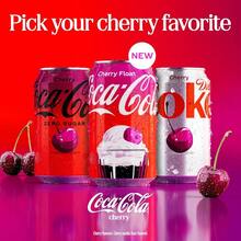 Coca Cola Coca-Cola Zero Sugar Cherry Float Soda Soft Drink Cans, 12 Fl Oz, 12 Pack - Default - View 3