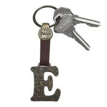 Metal Keychain With Engraved Initial And  Calendar - Handmade Gift Of Mexican Heritage - 字母 E - 查看 5