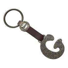 Metal Keychain With Engraved Initial And  Calendar - Handmade Gift Of Mexican Heritage - Letter G - View 3
