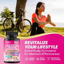 Miriyalyad Zoyava Hormones & Cycle Support - Women's All-In-One Supplement - With Myo-Inositol, D-Chiro Inositol & 13+ Extra Strength Ingredients - 90 Vegan Capsules - MADE IN USA - 1 CÁI - Xem 7