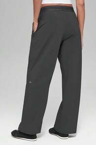 Alo Suit Up Trouser (Regular) Designed For A Loose Women's Anthracite W51432r - Rust Brown - View 5
