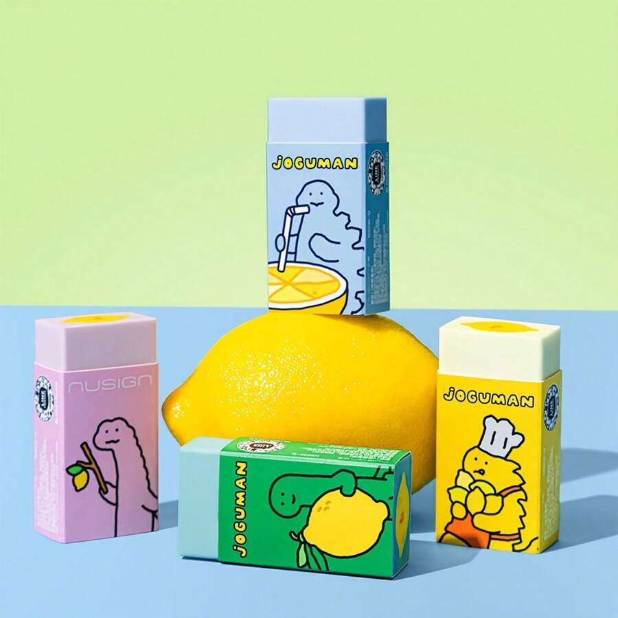 1 cục tẩy hình hoạt hình dễ thương, được làm từ chất liệu mềm mại, tẩy sạch sẽ. Dễ dàng xóa sạch vết bút chì mà không để lại cặn. Cục tẩy này bền và thích hợp sử dụng trong trường học, vẽ tranh và phác thảo. - Bộ - Xem 1