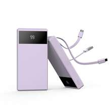 YLYP Portable 10000mAh Power Bank With 3 Built-In Cables, 5 Output Ports, 2 Input Ports, 3A Fast Charging, Compatible With IPhone 17/16/15, Galaxy, And Other Devices, Lightweight And Portable Travel Battery Pack - Multicolor - View 17