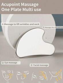 Bàn chải massage mặt dẫn lưu bạch huyết, bàn chải khô massage mặt, máy massage dẫn lưu bạch huyết vùng mặt, định hình cằm và đường viền hàm, thiết kế công thái học ôm sát da, giảm mệt mỏi. - A - Xem 5